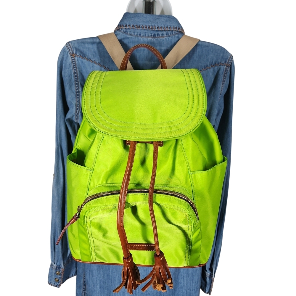 DOONEY & BOURKE NYLON AND LEATHER BACKPACK